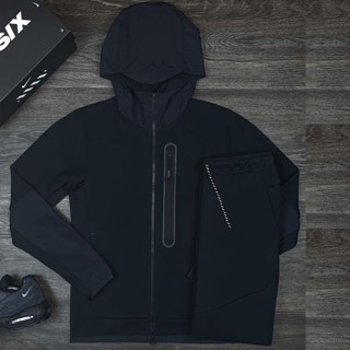 Estilo Primavera Outono NKE Casaco De Manga Comprida Para Homens + Calça Esportiva Combinação S-3XL Envio Rápido INS Loose/Casual/Plus Tamanho Capuz Costura Zipper Top Corrida Jogging 2-Piece Suit Adult Windbreaker Jacket Fashion Multicolor