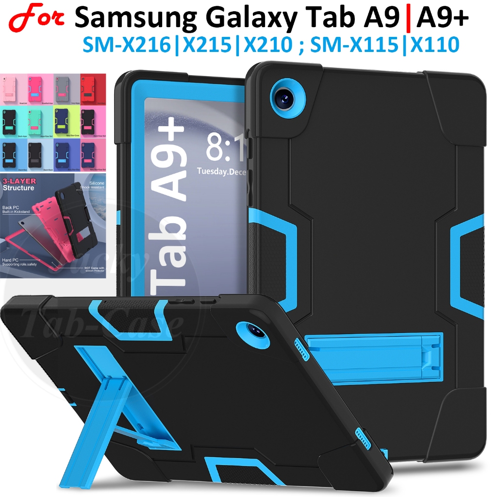 Para SAMSUNG Galaxy Tab A9+ 5G A9 2023 4G LTE WiFi TabA9 8.7 " SM-X115 X110 11.0" SM-X216 X215 X210 Capa Resistente À Prova De Choque