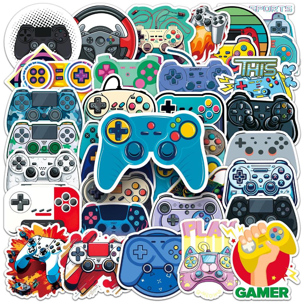 50 Peças Controlador De Jogo Dos Desenhos Animados Adesivos À Prova Dwaterproof Água DIY Para Telefones Portátil Skate C em Oferta na Shopee