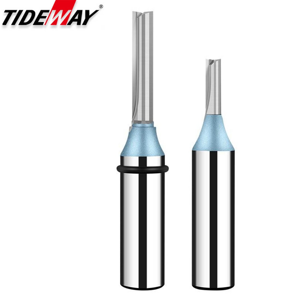 Tideway 1/2 Haste TCT Brocas De Roteador Reto 2 Flautas Fresa Carpintaria Escultura Gravura Carboneto CNC Ferramenta em Oferta na Shopee