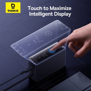 Baseus 240W Digital GaN Inteligente Desktop Carregador Rápido 3C + U + DC PD3.1 QC PPS em Oferta na Shopee