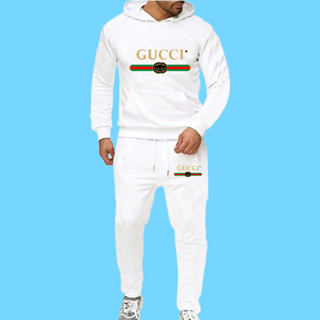 Marca Fato de homem de velo Hoodie+ Calça preta de 2 peças Roupa de casal