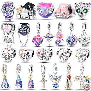 2024 Novas Contas 925 Prata Graduação Temporada Owl Beads Brasileira Virgem Maria Pingente Adequado Para Pulseira De 3mm Colar Jóias Fazendo Presentes