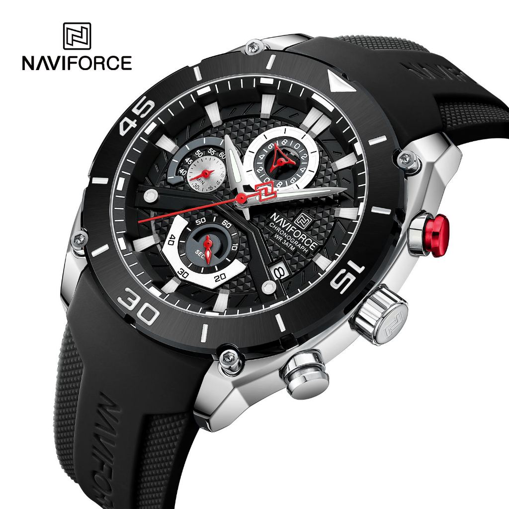 NAVIFORCE 8038 Relógio Esportivo Militar Estilo Empresarial Masculino Moda À Prova D'água Multifuncional Cronógrafo De Quartzo em Oferta na Shopee