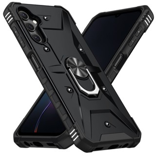 Estojo Para Telefone À Prova De Choque Air Cushion Samsung Galaxy A15 360 ° Capa Porta-Anéis Armadura Militar Funda