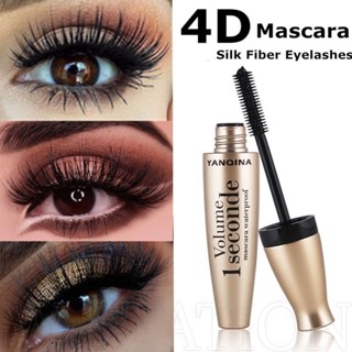 4D Silk Fiber Charme Mascara / Quick Dry Waterproof Volume Cílios Extensões Maquiagem/Longo Grosso Curving Cílios Mascara