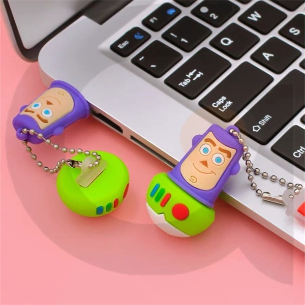 USB 2.0 Silicone Cartoon Buzz Lightyear Unidade Flash De Alta Velocidade 1GB 2GB 4GB 8GB 16GB 32GB 64GB 128GB 2TB Pen Drive Stick