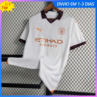 2023/2024 Camisa De Time MC Away Branco Masculina Futebol Tailandês Version 1:1 Melhor qualidade