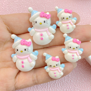 10 Peças /Set Cute Cartoon Cat Cat Flat Back Case Case Case Caseiro Sapato Fivela Resina Jóias Acessórios
