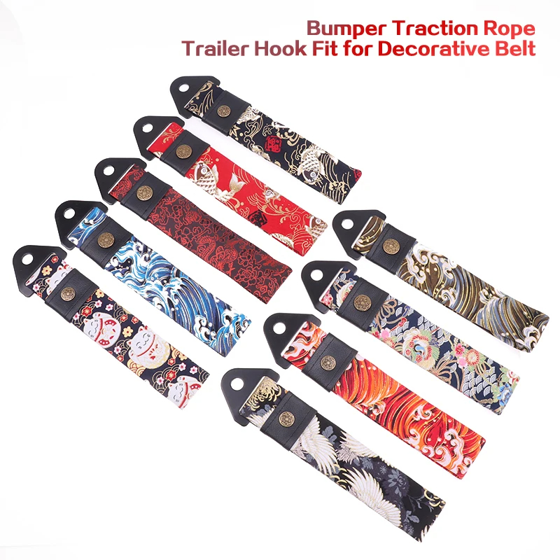 Correia De Reboque JDM De Corrida Katana Tow Strap Estilo Japonês Cordas De Tração De Pára...