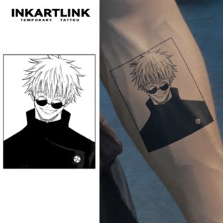 Jujutsu Kaisen Gojo Satoru Adesivos Temporários De Tatuagem , Mágica À Prova D