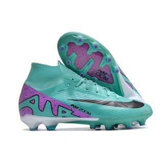 Assassino 15 Superfly IX Elite AG Air Zoom Original Sapatos De Futebol De Couro Para Homens