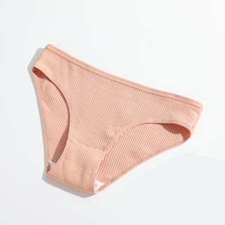 MHSP Nova Calça Triangular Feminina De Algodão Roscado Cor Sólida Cintura Baixa Calcinha Respirável Para Levantar O Quadril