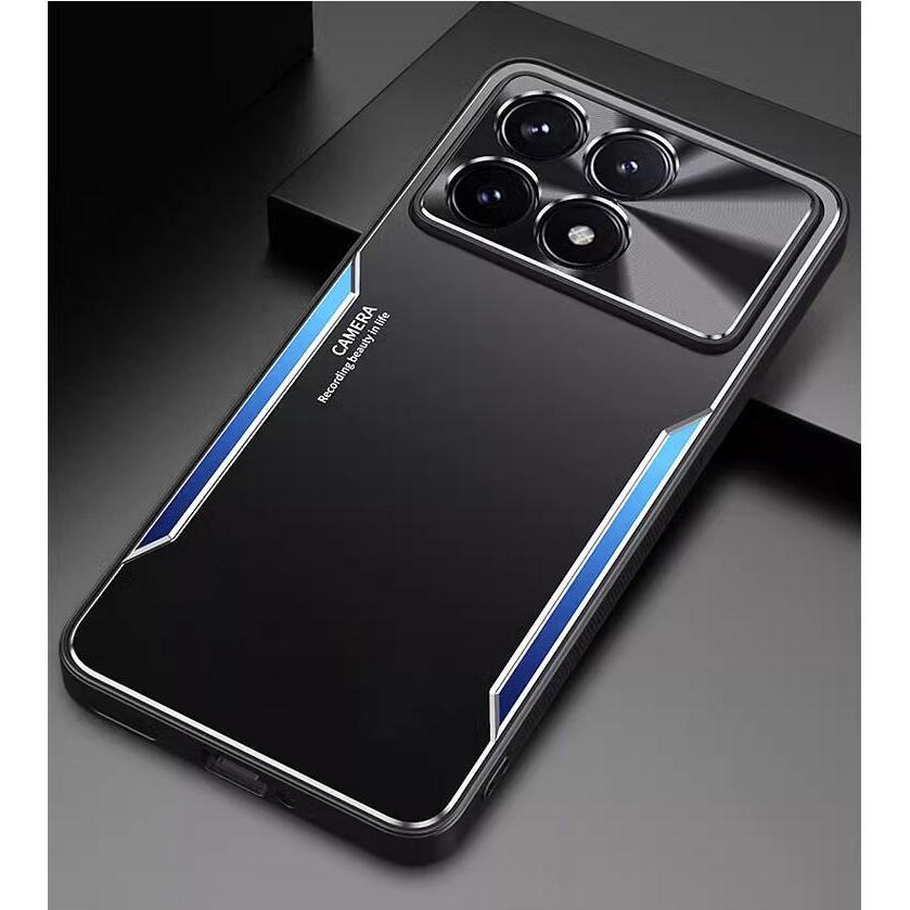 Capa Resistente Fosca Resistente Anti-Impacto Metálica Bicolor Para Xiaomi POCO X6 5G X6 Pro 5G POCOX6 POCOX6Pro X 6 X6