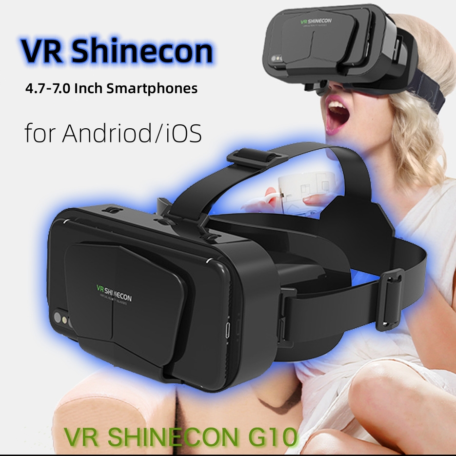 VR Shinecon Headbrand Head Mount 3D Óculos De Realidade Virtual Para Smartphones De 4,7-7,0 Polegadas