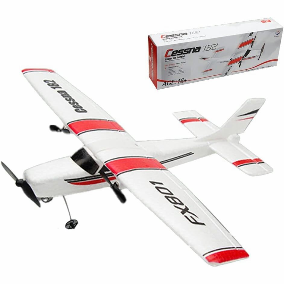 FX801 RC Avião Cessna 182 EPP Craft Espuma De Controle Remoto Elétrico Exterior Planador 2.4G DIY Asa Fixa Hobby Para Crianças Adulto Brinquedo/Presente