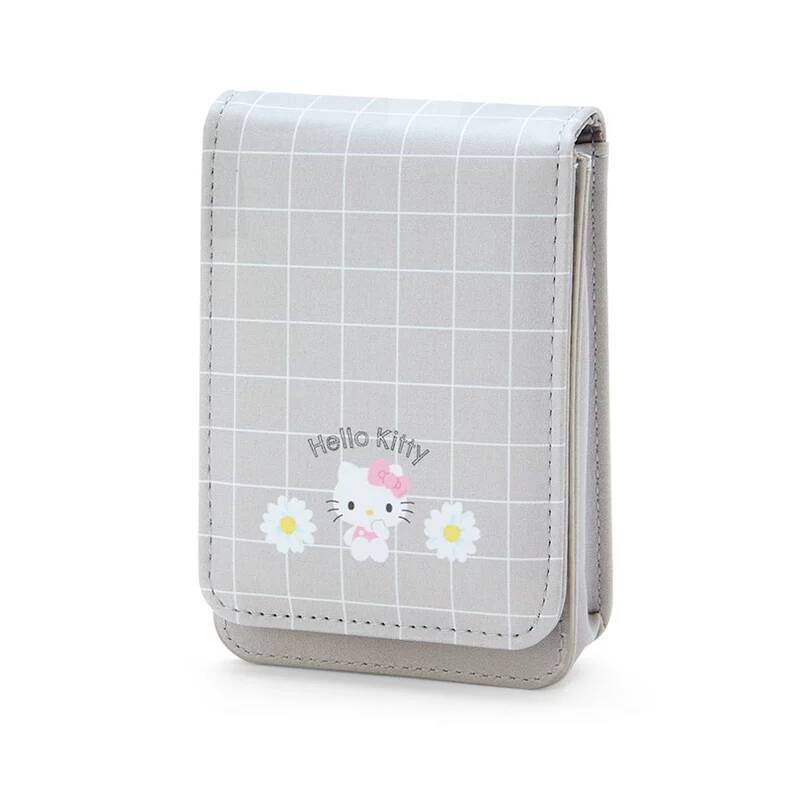 Hello Kitty My Melody Kuromi Mini Saco Organizador De Maquiagem Com Espelho Caixa De Armazenamento De Batom Fofo