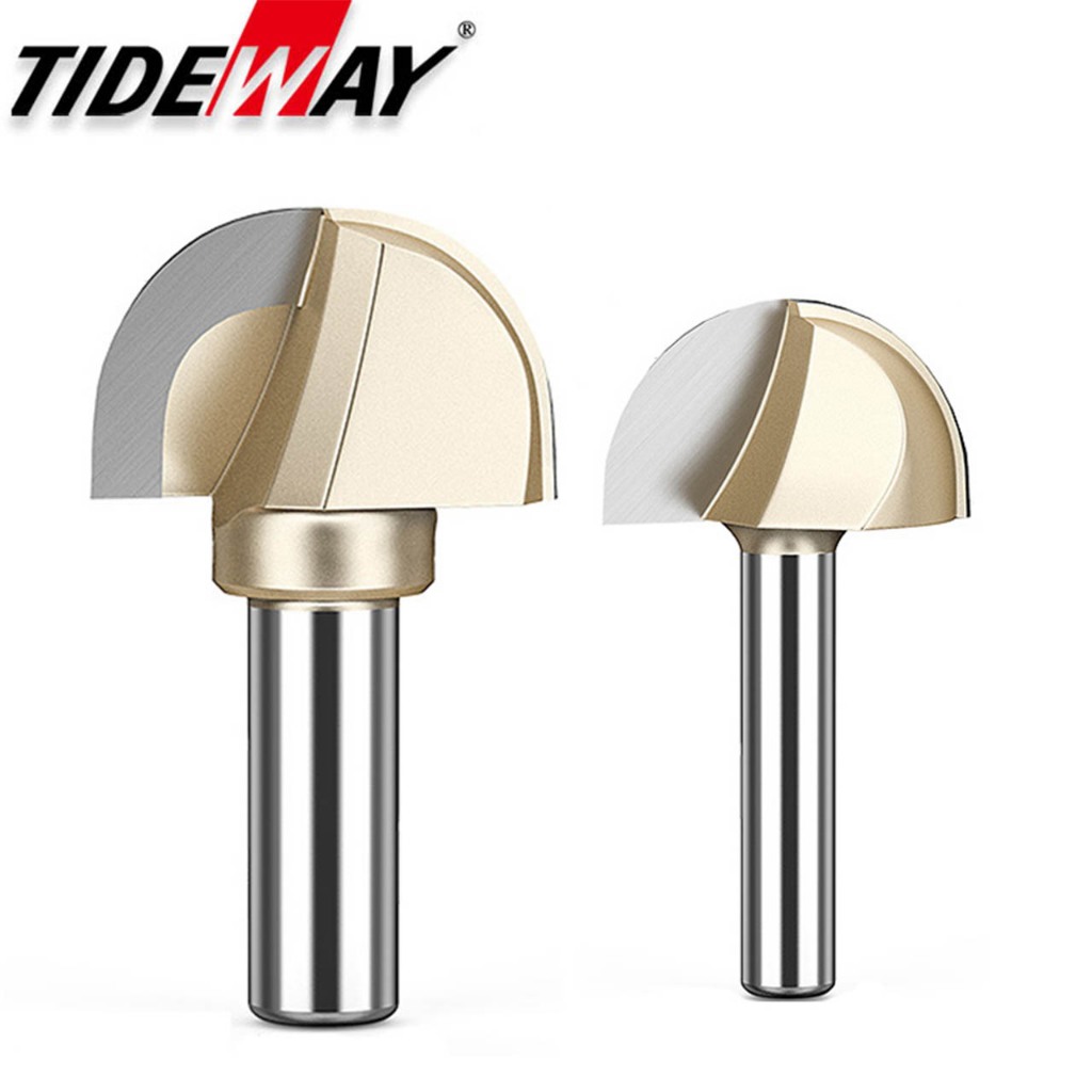 Tideway Carpintaria Ferramentas Router Bits Rodada Cove Bit Carboneto De Tungstênio Cnc Para Madeira em Oferta na Shopee