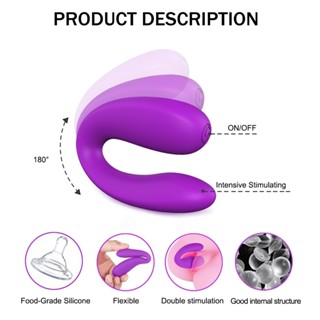 CFSTORE Casal Vibrador Controle Remoto Do U Clitoris Suction Wireless Masturbador Estimulação Recarregável Feminino Ambos Para Casalnovo Brinquedo Sexual K3Z6