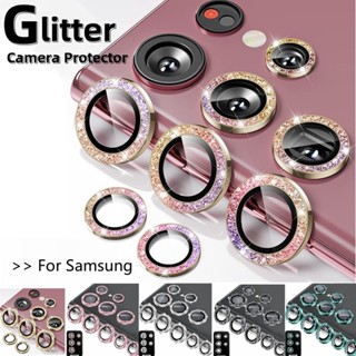 Samsung Galaxy S24 Ultra/S24 Plus/S23 FE S22 S23FE Película Protetora Da Lente Câmera Com Brilho Metálico De Vidro Temperado