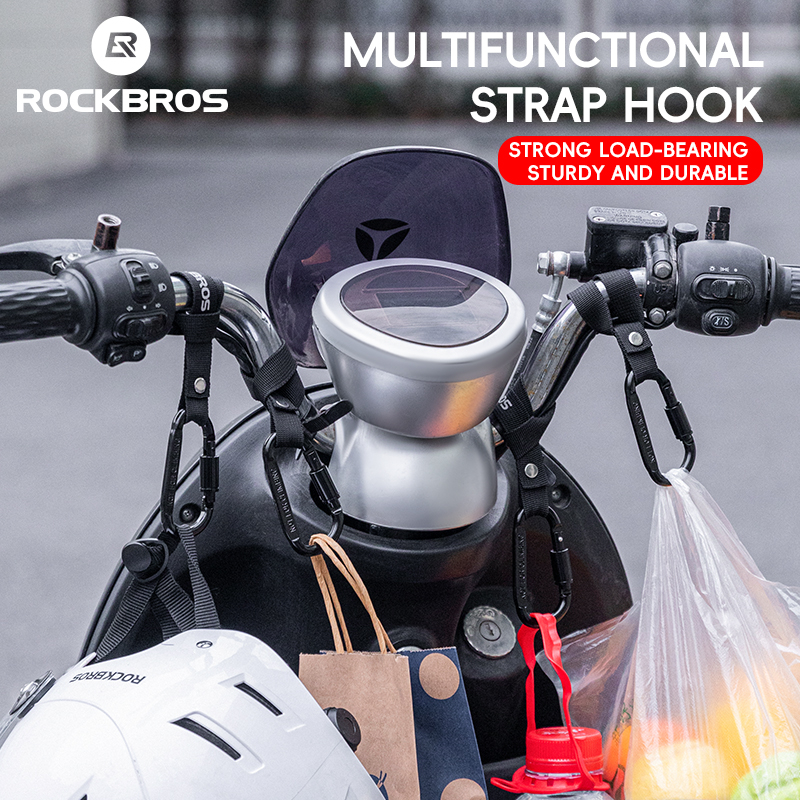 ROCKBROS Gancho De Bicicleta Elétrica Frente Universal Motocicleta Agraffe Capacete Entrega Em Forma De D