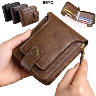 Carteira De Zíper Trifold Masculina De Grande Capacidade Com Bolso De Moedas em Oferta na Shopee