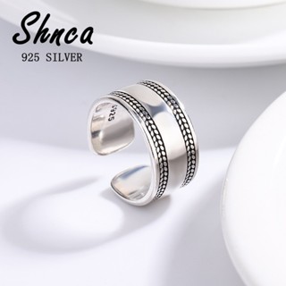 Punk Fashion 925 Sterling Prata Geométrica Prata Aberta Anel Feminino R069 em Oferta na Shopee