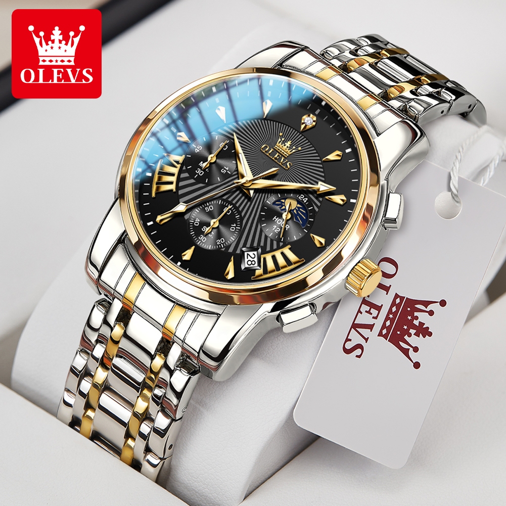 OLEVS 2892 relogio masculino relógios masculinos a prova d água original luxo Acero inoxidable com caixa - Watches