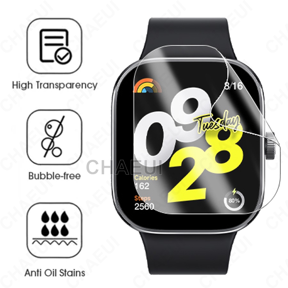 Película Protetora De Tela Transparente Com Cobertura Completa Para Redmi Watch 6 Active 5 4 3 2 Lite / Mi Watch Lite