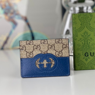 Gucci/Nova Bolsa Para Cartão Masculino , 100 % Clip Original De Couro Genuíno , De