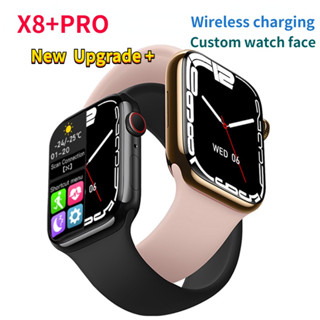 Mais Novo X8 + PRO Relógio Inteligente Sem Fio Carregador DIY Dials Bluetooth Chamada Esporte Smartwatch Das Mulheres Dos Homens PK Watch Series 9