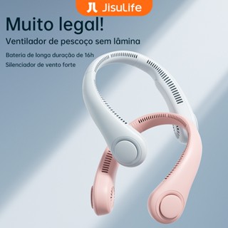JISULIFE Ventilador De Pescoço Ventilador Esportivo Suspenso Portátil Sem Lâmina Ventilador Pessoal Vestível Sem Folhas