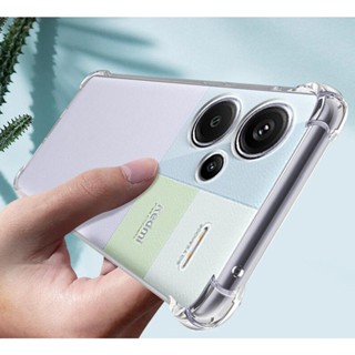 Xiaomi Redmi Nota 13 Pro Plus + 4G 5G RedmiNote13 Nota13pro RedmiNote13ProPlus 13Pro + Caixa Transparente Silicone À Prova De Choque Capa Do Airbag Proteção Da Câmera Traseira