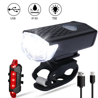 Lanterna De Bicicleta Conjunto De Faróis Flash USB Recarregável Lampu Basikal