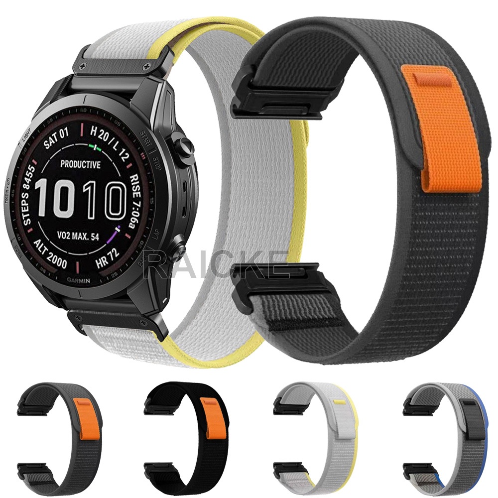 Pulseira De Nylon 26mm 22mm , Macia Para Garmin Fenix 8 51mm 47mm/7X/6/5X Plus/Fenix3 hr/Forerunner 935 945 965 955 em Oferta na Shopee