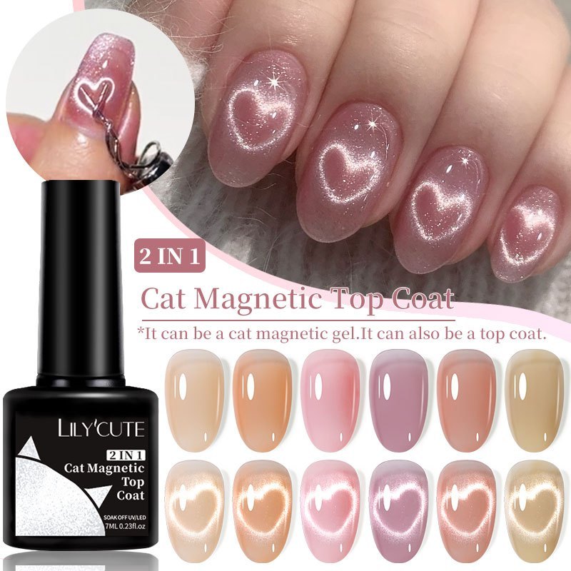 LILYCUTE Super Espumante Gato Gel De Esmalte Magnético Semi Permanente Embeber Arte UV De Unhas Vernis Manicure em Oferta na Shopee