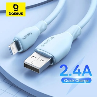 Cabo Baseus USB Colorido de Recarga Rápida 2,4A/1,2m para Phone em Oferta na Shopee