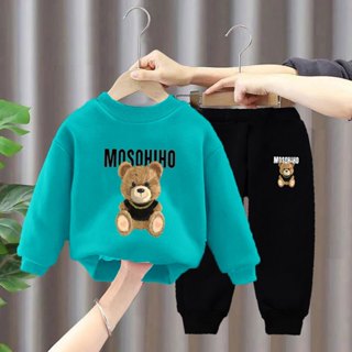 Roupas Infantis Fato De Primavera E Outono Novos Fatos De Cartoon Para Crianças Calças De Manga Longa Meninas Esportivo De Duas Peças