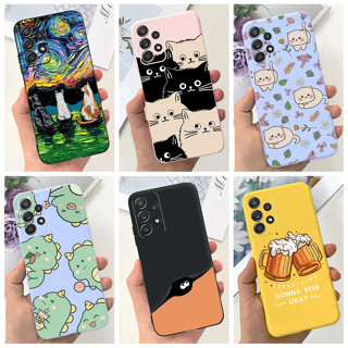 Para Samsung Galaxy A23 5G Caixa SM-A236B A 23 Capa De Telefone Lovely Cat Dinossauro Silicone Concha Macia De TPU A23