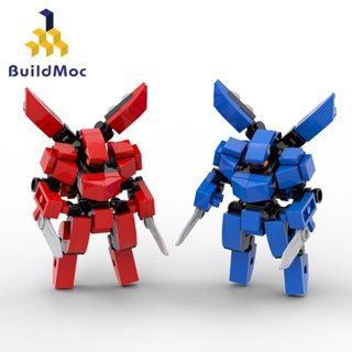 Buildmoc Mini Mech Modelo Red Blue Robot Building Blocks Brinquedos Educativos Infantis Presentes Para Adultos 180PCS Bricks MOC em Oferta na Shopee