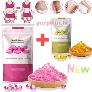 North Moon Ladies Desintoxicação Instantânea Desintoxicação Instantânea Anti-itch Conjunto de Cápsulas de Modelagem Corporal Rosa