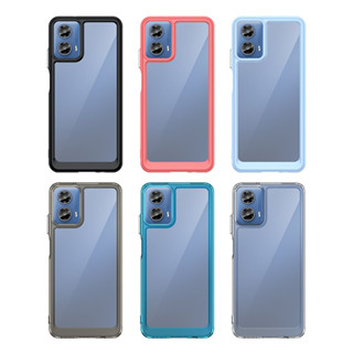 Moto G04 G14 G24 G34 Luxo Plano De Fundo Duro Capa Macia Para Telefone