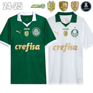 24/25 Palmeiras Camisetas Em Casa E Fora Versão Tailandesa 1 : 1 Campeão De Qualidade Verde Branco