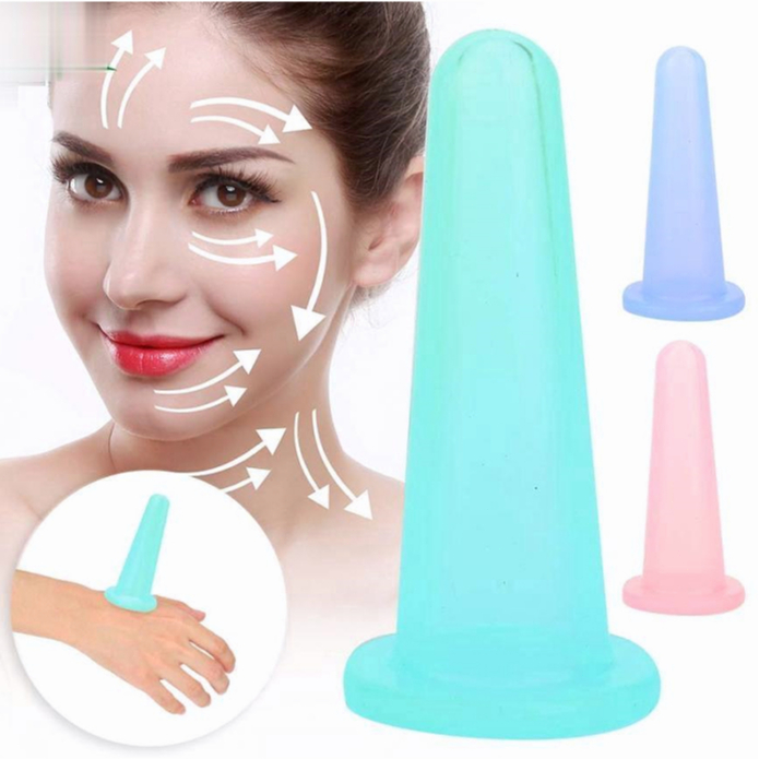 2 Peças / Conjunto Frasco / Frasco De Vácuo De Silicone Com Ventosas Massageadores / Latas / Cuidado Com O Corpo em Oferta na Shopee