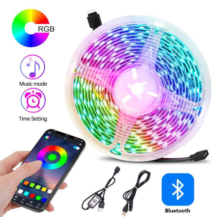 Fita LED RGB usb SMD 5050 Flexível 2835 Branco Para Decoração De Quarto