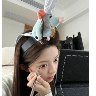 Tiktok Mesmo Estilo Ratatouille Faixa De Cabeça Boneca De Pelúcia Francesa Com Aba Larga Engraçado E Fofo Desenho Animado Para Menina Presente De Aniversário Garotas Acessórios De Cabelo