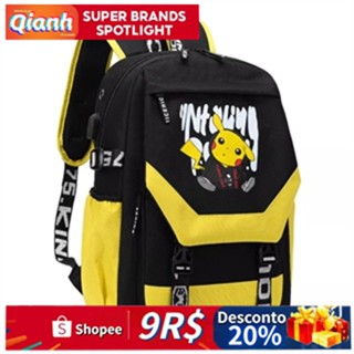 Mochila Escolar Pikachu anime Para Homens E Mulheres,saco escolar,Mochila escolar primária