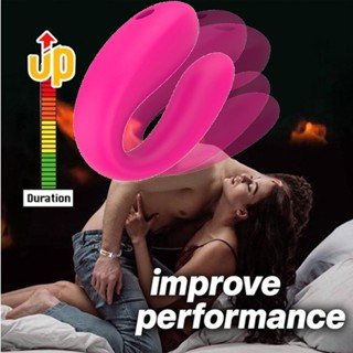LOVETAG Casal Vibrador De Controle Remoto Do U Clitoris Suction Wireless Masturbador Estimulação Recarregável Feminino Masculino Ambos Para Casalnovo Brinquedo Sexual B5W4