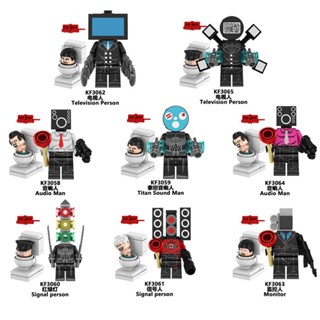 Blocos de Montar Homem Sanitário Monitoramento de TV de Áudio Coleção Homem de Sinal Coleção Montada Doll Toy Gift Brinquedos Educativos Infantis