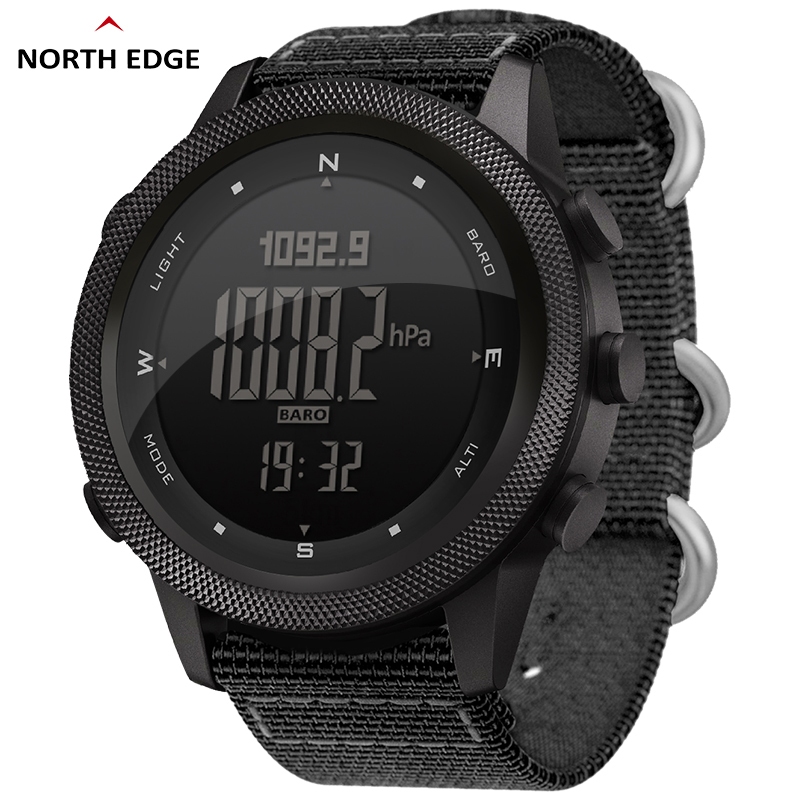 NORTH EDGE APACHE46 Relógio Esportivo Exterior Para Homens Altímetro Barômetro De Bússola 50m À Prova D'água 46mm em Oferta na Shopee